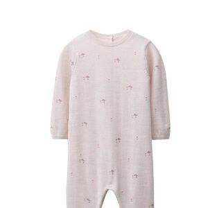 Zara Pink Baby Onesie with Floral Print